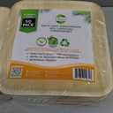Raj Eco Compostable Palm Leaf Plates Like Bamboo Plates Disposable - 8 Inch Square 50 party plates, Natural wooden, Eco-Friendly, fancy Biodegradable & Disposable Dessert appetizer Plates