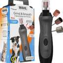 Wahl Grind & Smooth 2 Speed Battery Dog Nail Grinder with Concave Rounding Tip and Nail Guard for Increased Safety and Precise Nail Grinding - Model 3026333