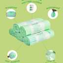 2 x bioMat Compostable Trash Bags 2.6 Gallon with Handle Ties, 125 Count, Small Kitchen Food Scrap Bin Liners, BPI, CMA and OK Compost HOME certified, Meets the ASTM D6400 Standard
