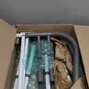 Vaunn Medical Deluxe Spa Shower Chair with Arms and Back, Bath Seat for Seniors, 350 lbs Max Weight, White With Light Gray Arms