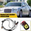 X AUTOHAUX 1 Set Front Fog Light Lamp Wiring Harness for Chrysler 300 2005 2006 2007 2009 2010 No.5059136AB Fog Light Adapter Harness