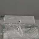 EVERIE Height Adjustable 2 Tier Metal Pull Out Slide Shelf Organizer for Framed or Frameless Under Sink Cabinets in Kitchen, Bathroom, with Snap-on Top Tray (White, 2 Sets)