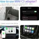 CarPlay Wireless CarPlay Adapter for iPhone for Volvo XC90 XC60 XC40 S60 V90 Accessories, Convert Wired to Wireless CarPlay Adapter (carplay Model A)