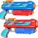 RONSTONE Water Gun for Kids, 2 Packs Squirt Guns Super Water Soaker Blaster Pool Water Guns for Kids Ages 3-5, 4-8, 8-12 Boys and Girls, Summer Toys for Outdoor Swimming Pool Beach