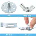 Enhon Undermount Sink Clips Kit 24 Pack, Sink Mounting Brackets, Heavy Duty Installation Hardware Fasteners for Kitchen Bathroom Countertop Vanity Sinks