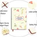 Inspirational Gift Motivational Leather Journal Encouragement Gift Inspirational Lined Journal Notebook Leather Hardcover Notebooks for Writing A5 Notebook (Difficult roads often lead to beautiful