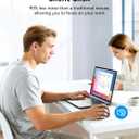 TECKNET Ergonomic Mouse, Wireless Bluetooth Vertical Mouse (BT5.3/3.0 & 2.4G) Rechargeable 4800 DPI Optical Mouse with 6 Adjustable DPI, Quiet Clicks, USB A Receiver, 6 Buttons - Wide Compatibility