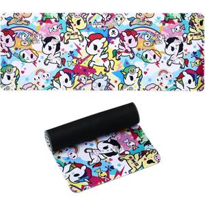 tokidoki Cute Mouse Pad for Desk, Kawaii Gaming Mouse Pad, Large XXL Computer Laptop Mice Pad 3mm Anti-Slip Rubber Base with Stitched Edges for Gamer, Office & Home，31.5 x 11.8 in, Medium31.5 x 11.8 in