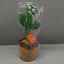 Pbooo Dancing Talking Cactus Mimicking Toy,Talking Repeat Singing Sunny Cactus Toy 120 Pcs Songs for Baby 15S Record Your Sound Sing+Dancing+Recording+LED