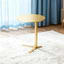 C Shaped Side Table End Coffee Tables, Unique Aesthetics Minimalist Accent Tables, Multifunction Round Metal Side Tables for Living Room Bedroom Sofa Balcony Couch Patio Yard Garden Indoor & Outdoor