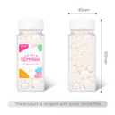 3 x White Pearl Sprinkles for Cake Decorating, Edible Pearls Sugar for Baking Cupcake Toppers Ice Cream Cookie Wedding Party Birthday Valentines Celebrations Supplies, 4.05oz