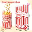 Popcorn Bags for Individual Servings 500 Disposable Snack Bags for Movie Nights, Parties, School Events & Carnivals (500)