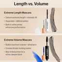 Honest Beauty 2-in-1 Extreme Length Clean Mascara + Lash Primer | Lengthening + Volumizing | Cruelty Free + Safe for Sensitive Eyes | Black, .27 fl oz