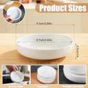 6 PACK Ceramic Dipping Bowls, 3.3 oz Small White Soy Sauce Dish, White Ceramic Seasoning Dishes, Side Dish Bowls for Condiment Sushi Appetizer Seasoning