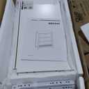 VASAGLE Storage Cabinet, Freestanding Floor Cabinet, 2 Drawers with 1 Set of Adjustable Divider, 2 Baskets, Sideboard, 11.8 x 23.6 x 31.5 Inches, for Bathroom, Living Room, Cloud White UBBC545W02