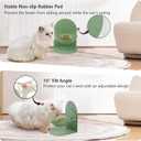 2-Pack Adjustable Cat Bowls with Magnetic Iron Stand & Ceramic Bowls Dual Height & Angle Adjustable, Non-Slip Design for Comfortable Feeding