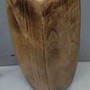 Mela Artisans 12” Mango Wood Vase | Wooden Decorative Flower Vase | Rustic Farmhouse | Medium Burnt | Centerpiece for Living Room | Dining Table | Home Decor