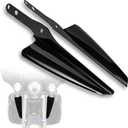 Front Fork Mount Wind Deflectors Windshield for Harley Touring Street Glide Electra Glide Road King CVO FLHR FLHRC FLHRS FLHT FLHX 1995-2023 (Black)