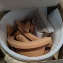 Phoenix Vine 4 Inch Self Watering Planter Pot, Terracotta Clay Pot with Glass Reservoir for Indoor Plants, Herbs, Flowers, Set of 1, 52-A-E-1