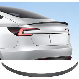 Spoiler for Tesla Model 3 2025 2024 Performance Spoiler Wing ABS Rear Trunk Lip Tail Lid for Model 3 Highland (Matte Carbon Fiber)