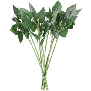 DECHOUS Faux Roses Bulk Flower Picks Wire Floral Wire Leaves for DIY Handmade Arrangements