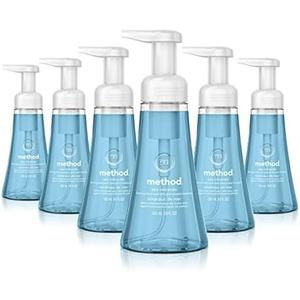 Method Foaming Hand Soap, Sea Minerals, Paraben and Phthalate Free, Biodegradable Formula, 10 Fl Oz (Pack of 4)