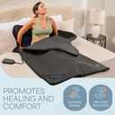 LifePro RejuvaWrap Infrared Sauna Blanket for Detox & Relaxation Low EMF Carbon Fiber Heating, 9 Temp Levels, 5 Colors Portable Sauna Blanket Infrared with Waterproof Interior & Carry Bag