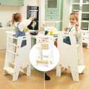 GroowingMind Toddler Tower - Adjustable Multi-Use Kitchen Step Stool, Essential Montessori Furniture, Perfect Toddler High Chair & Kids Step Stool