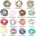 Big Natural Chip Stones for Bracelet - 250pcs 7mm to 12mm Large Multicolored Crystal Gemstones Hole Drilled DIY Beads for Crafts Bracelet Necklace Earrings Beads Jewelry Making DIY Art Craft