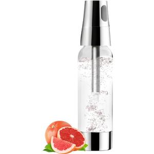 1L Portable Soda Siphon, Carbonated Water Machine Stainless Steel Sparkling Water Maker Machine for Home, Bar, Club, Kitchen, Use 8g CO2 Cartridges (Not Included)