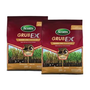 Scotts GrubEx1 Season Long Grub Killer Protects Lawns Up to 4 Months, 5,000 sq. ft., 14.35 lbs. (2-Pack)