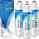 ICEPURE ADQ36006101 9690 Water Filter Replacement for LG LT700P, Kenmore Elite 46-9690 ADQ36006102, RWF1200A, CLCH106, RWF1052 LFX28968ST LFXS29626S LFXS30766S LFX31925ST LFX31945ST Refrigerator,3PACK