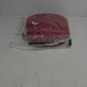 AAAAAcessories D-Shaped Chair Cushions, 2" Thick Dining Chair Pads with Ties and Removable, Machine-Washable Cover, 17" x 16", Wine Red