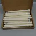 Treela 24 Pcs Flameless Taper Candles Battery Operated Bulk Fake 11 Inch Candles Light LED Candlesticks Flickering Tapered for Wedding Halloween Christmas Decoration(Ivory,Basic)