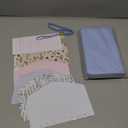 Cash Envelope Wallet Azure All in One Budget System with 12x Tabbed Cash Envelopes, 12x Monthly Budget Cards,1x Yearly budget planner sheet Complete Money Organizer Set for Cash