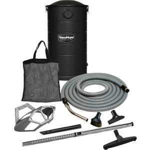 VacuMaid GV50BLKPRO Professional Wall Mounted Garage and Car Vacuum with 50 ft. Hose and Tools
