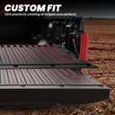 LASFIT Tailgate Mat for Toyota Tundra 2022-2026 (Not Fit Drop-in Liners), All Weather Truck Tailgate Liner for Tundra TPE Tailgate Protector Liner Tundra 2022 2023 2024 2025 2026 Accessories, Black