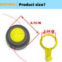 311759008 313318001 Arborless Trimmer Head Kit Fit for Ryobi Homelite RY253SS RY4CCS RY251 RY25CSEMC Replacement Parts 311759014 311759004 with Handle Compatible with M10 x 1.0 Nuts