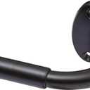 Amazon Basics Easy to Install Adjustable Room Darkening Blackout Curtain Rod - Wraps Around, Blocks Light, for Heavy Curtains, 48" to 88", Black