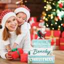 4 Pcs Beachy Christmas Table Decorations Starfish Shell Beach Tiered Tray Decor Wooden Beach Christmas Table Signs Xmas Tabletop Centerpiece for Party Home Kitchen Dining