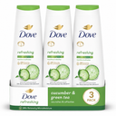 Dove Body Wash Refreshing Cucumber and Green Tea 4 Count Refreshes Skin Cleanser That Effectively Washes Away Bacteria While Nourishing Your Skin 20 oz