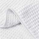 HOMEXCEL Waffle Bath Towels Set 4 Pack, Premium Microfiber Bathroom Towels, Ultra Soft, Lightweight, Highly Absorbent and Quick Dry Towel for Bathroom, Gym, Shower, Hotel, and Spa, 30 x 60 Inch, White