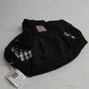Tomkas Small Dog Sling Carrier - Adjustable Strap & Zip Pocket - Suitable for Puppies (Black)