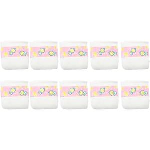 CHAREX Baby Doll Diapers Pack - 10 Pieces Reborn Dolls Diapers Refill, Baby Alive Diapers, 16-24 Inch Baby Doll Accessories Newborn Dipaers Reusable