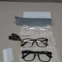 Gaoye Stylish Eyewear Frame Accessories - Blue Light Glasses for Woman - Computer Glasses for Blue Light Blocking (A1 Matte Black+leopard+transparent)