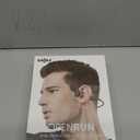 SHOKZ OpenRun - Open-Ear Bluetooth Bone Conduction Sport Headphones, Sweat Resistant Wireless Earphones for Workouts and Running, Built-in Mic, with Hair Band, Black (Standard Size+Magnetic Charging)