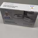 MR.SIGA Toilet Stool Squat Adult, Bathroom Stool Heavy Duty, Anti Slip Toilet Step for Bathroom, Toddler Step Stool for Kids, Off-White & Dark Gray