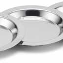 3PCS Stainless Steel Wine Bottle Coaster Silver Metal Drink Coasters for Table Bar Tea Cup Holder Accessories(Note:0.5mm Ultra-Thin Razor Sharp Edges)