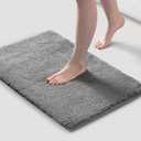 Madison Park Marshmallow Super Soft & Absorbent Bath Rug, 20 x 30, Grey