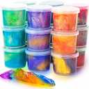 24 Pack Mini Slime, Galaxy Slime Party Favors, Stretchy Slime Kit for Classroom Prizes, Christmas Stocking Stuffers, Goodie Bag Stuffers,Easter Basket Stuffers for Kids Boys Girls 5-12